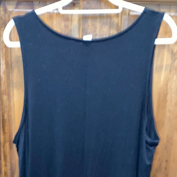 Old Navy Dress Plus Size XXL Black T Shirt Tank MIDI Dress Sheath Sleeveless - Picture 7 of 11